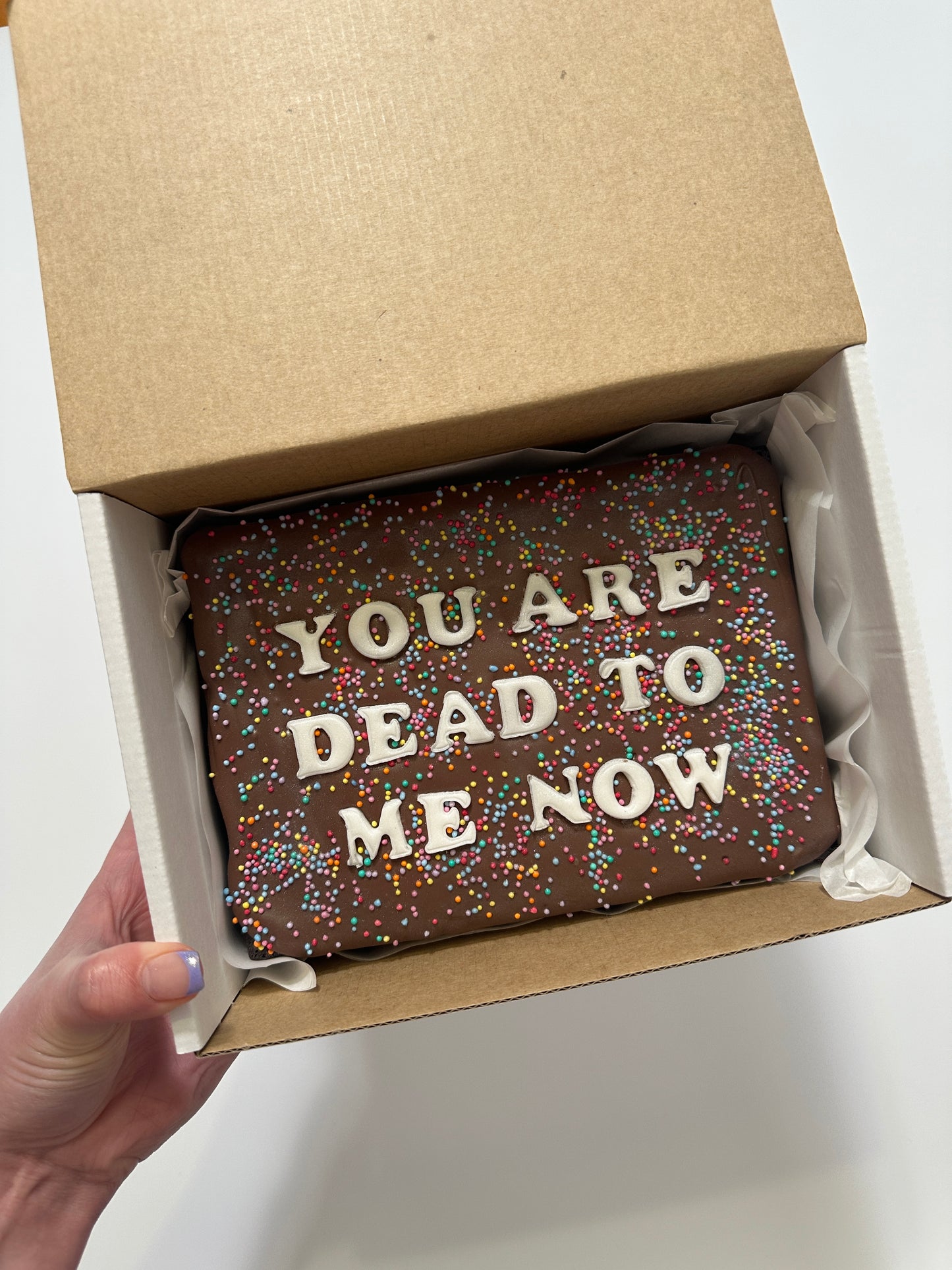 Custom Message Brownie