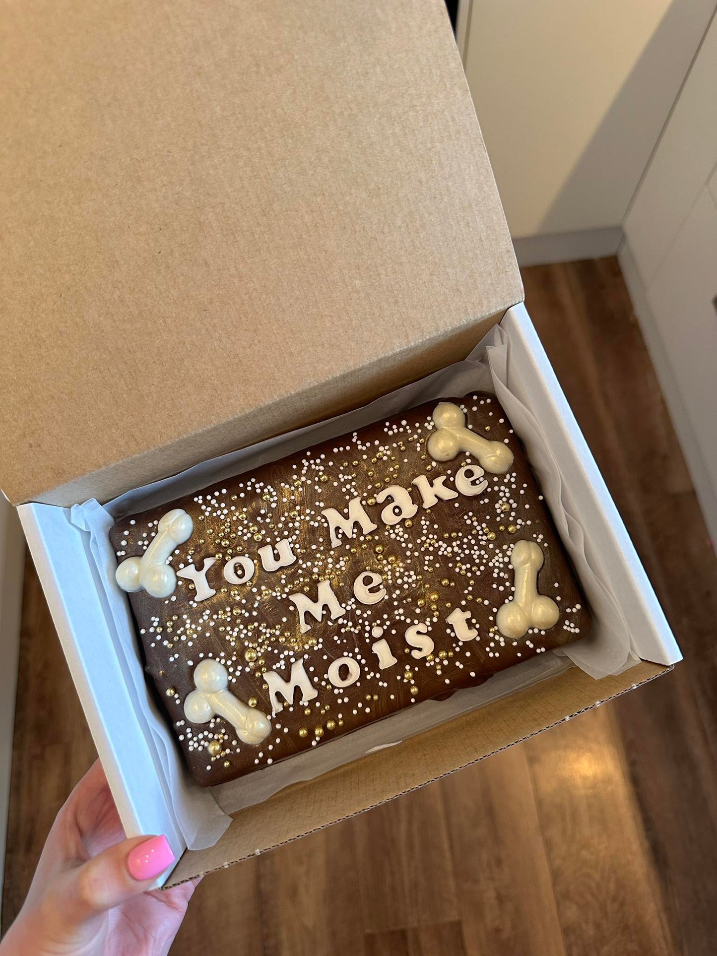 Custom Message Naughty Brownie