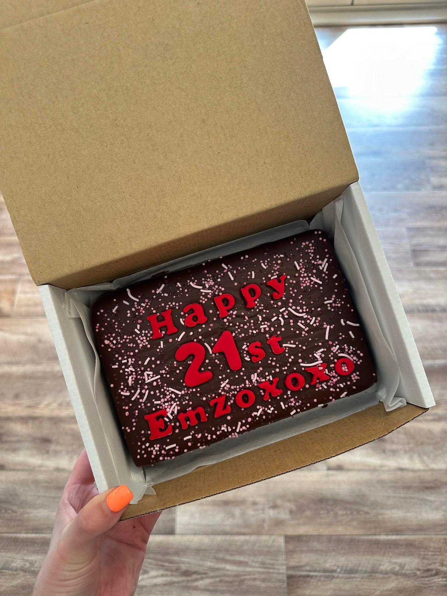 Custom Message Brownie