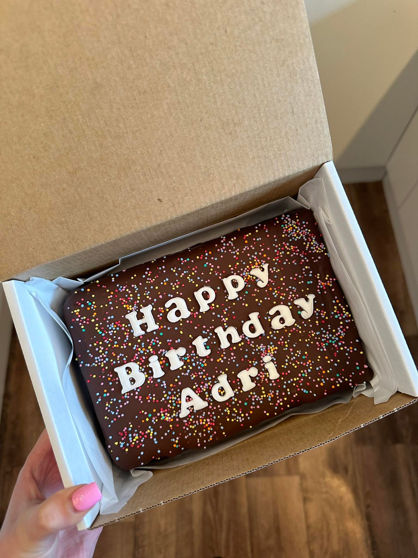 Custom Message Brownie