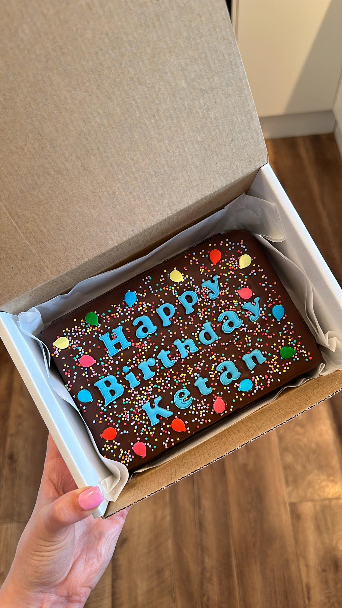 Custom Message Brownie