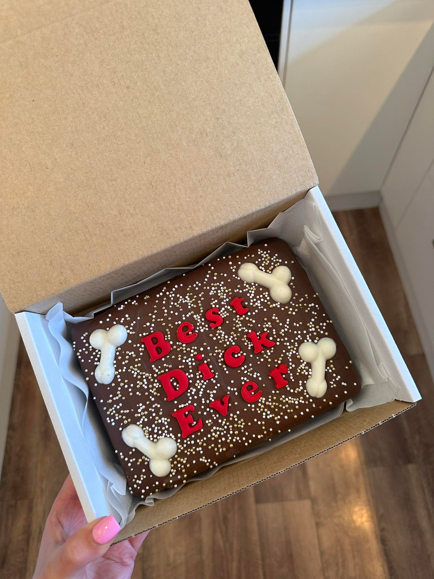 Custom Message Naughty Brownie