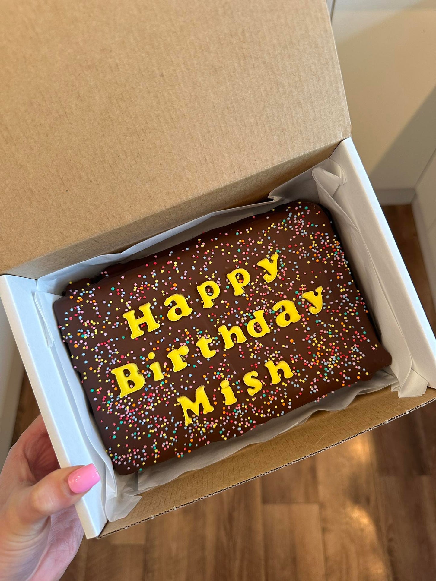 Custom Message Brownie