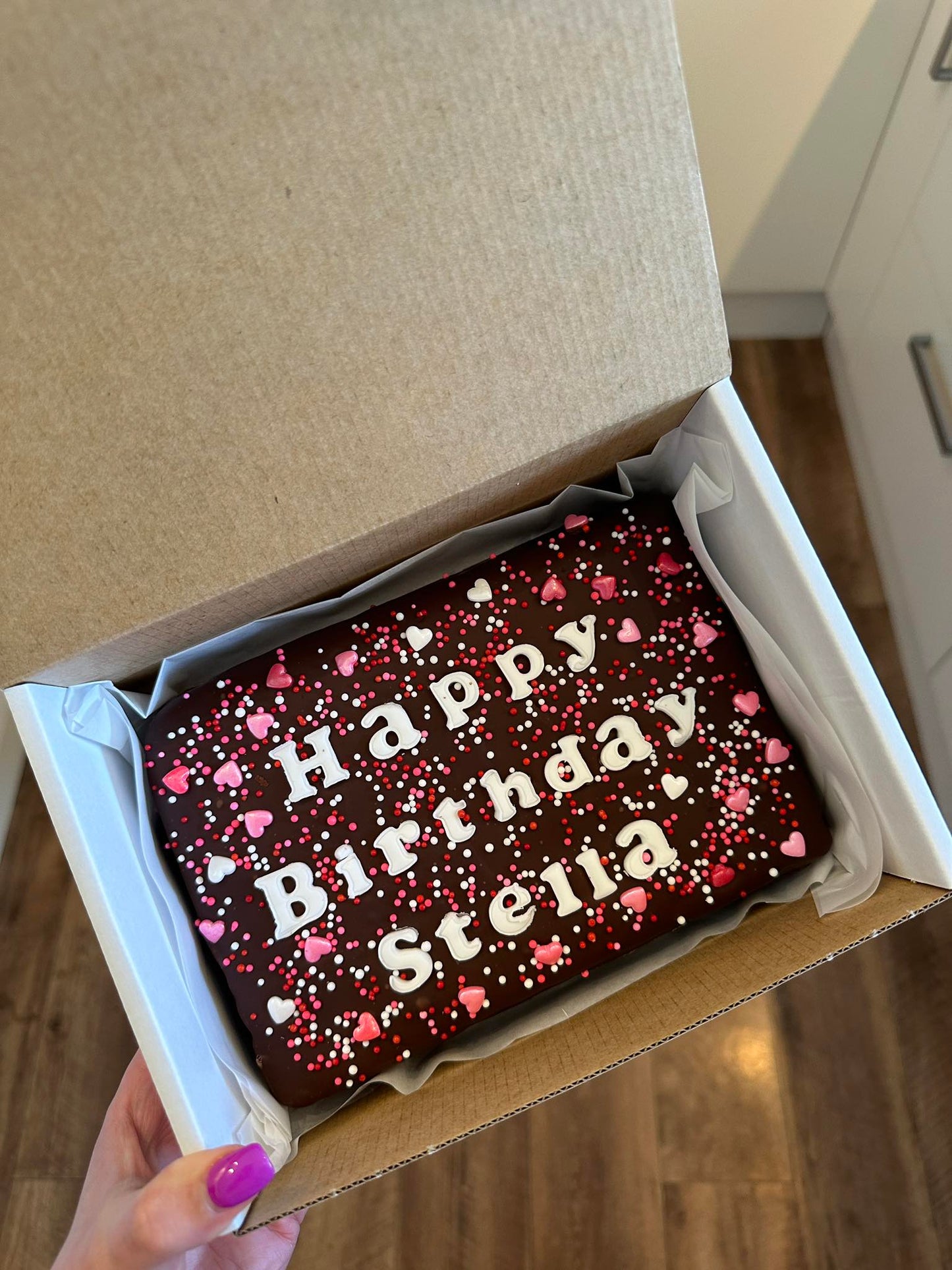 Custom Message Brownie