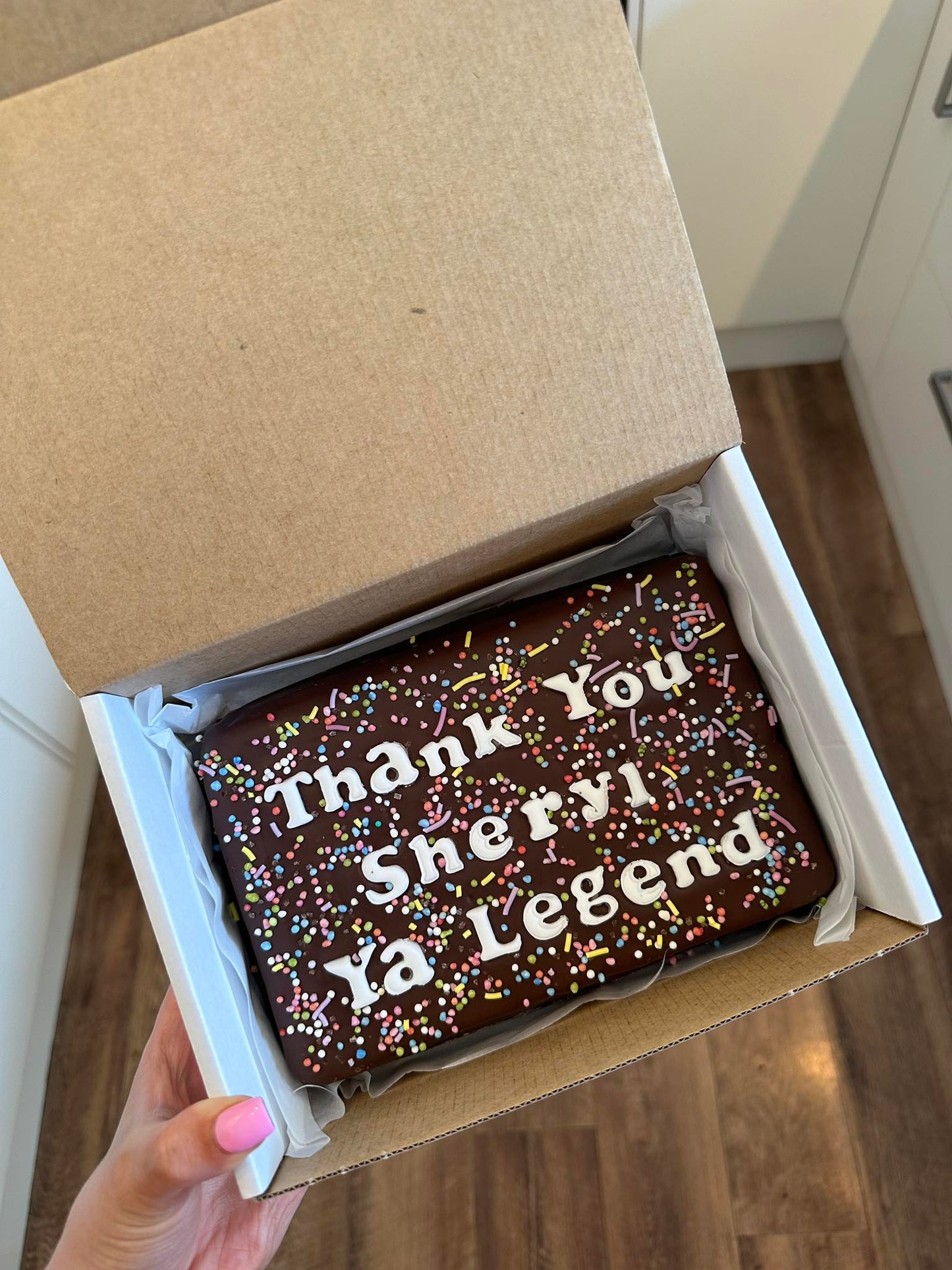 Custom Message Brownie