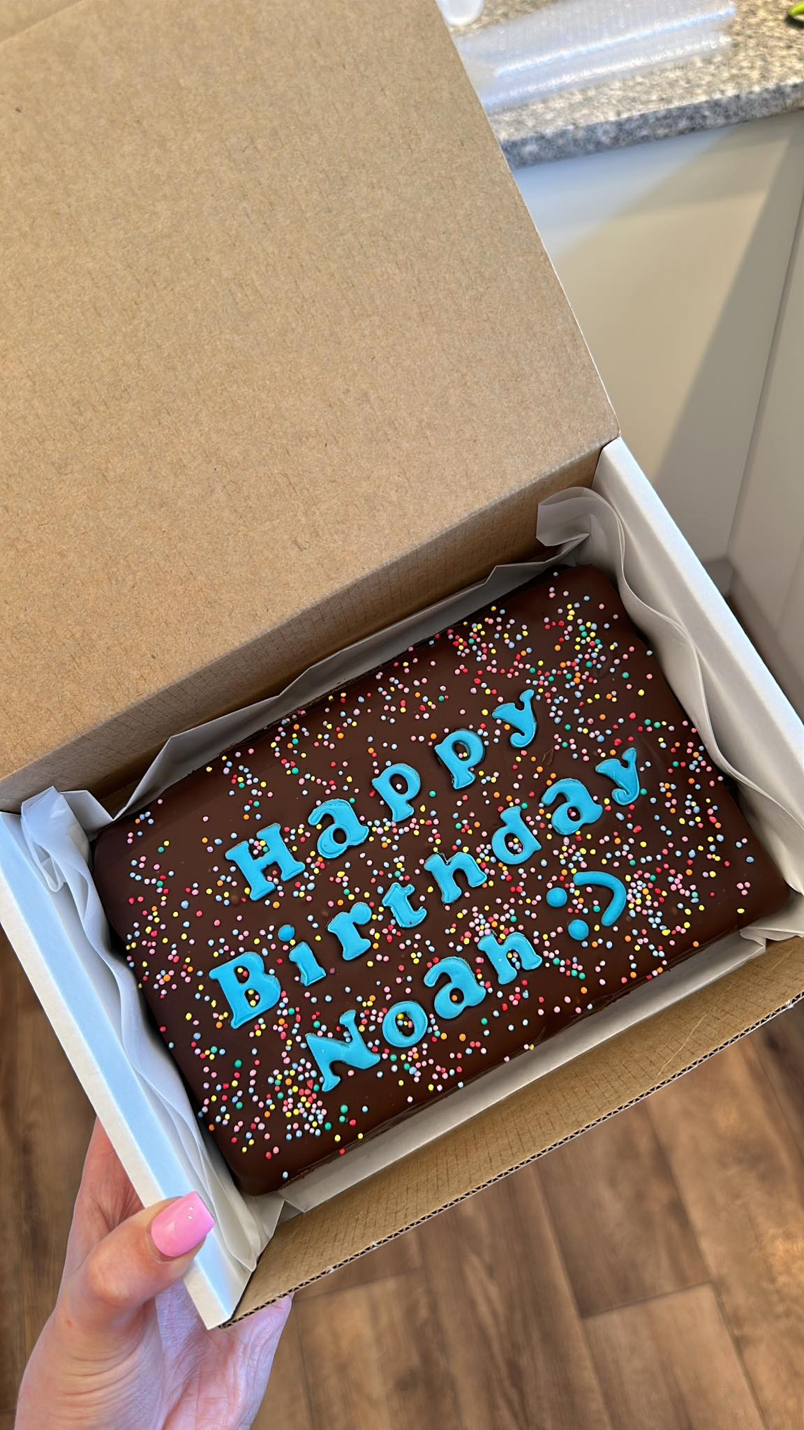 Custom Message Brownie