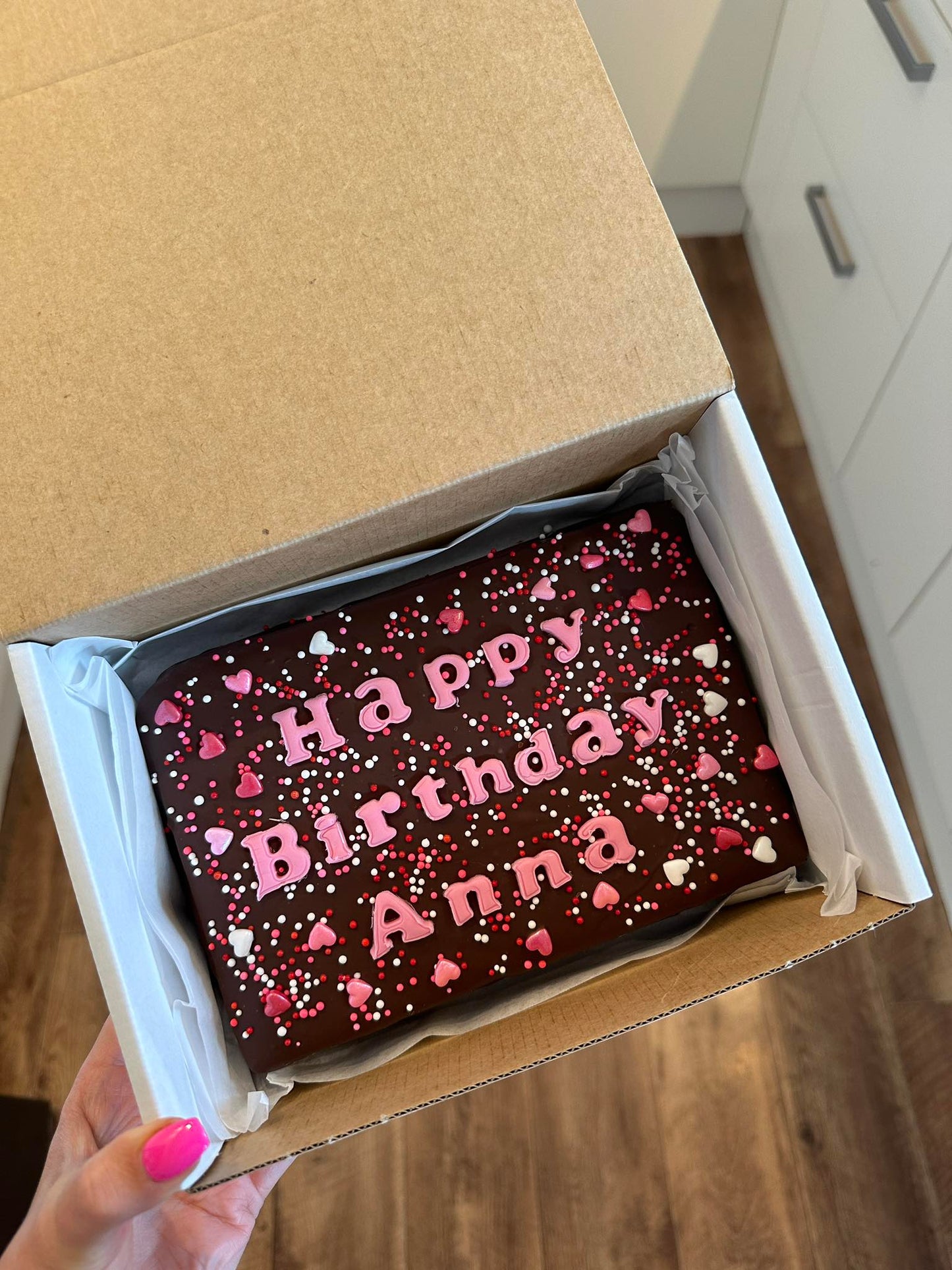 Custom Message Brownie