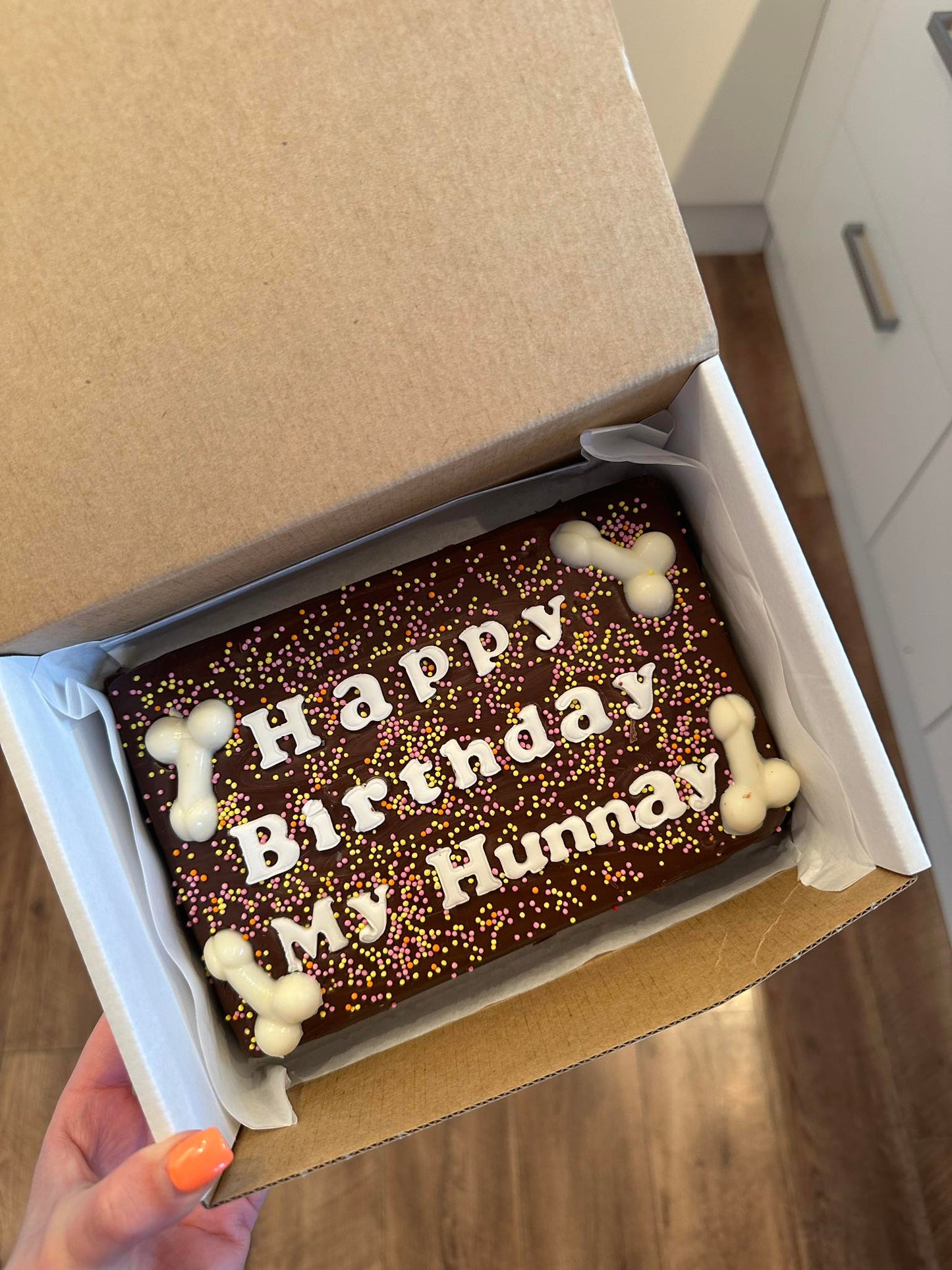 Custom Message Naughty Brownie