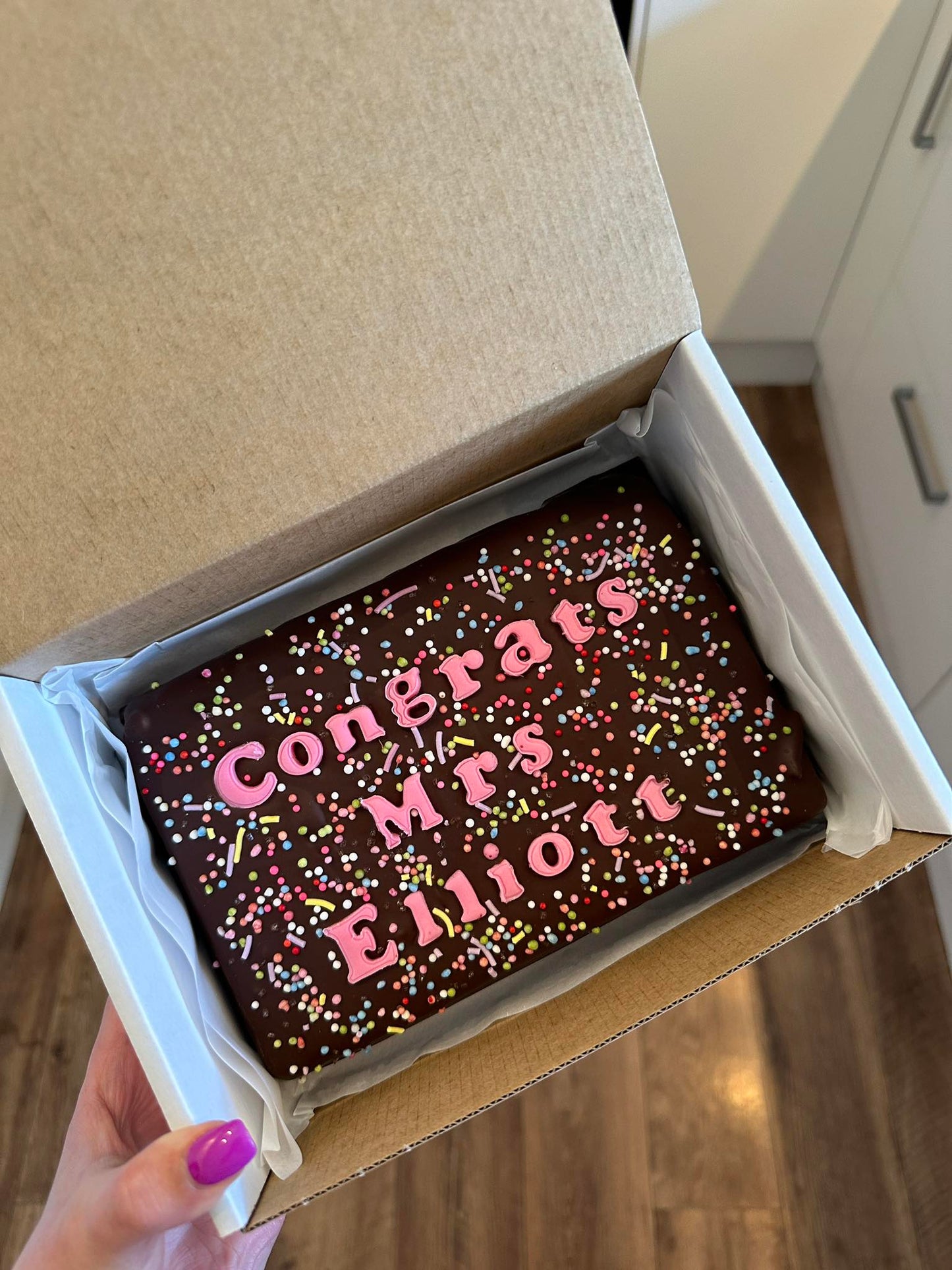 Custom Message Brownie