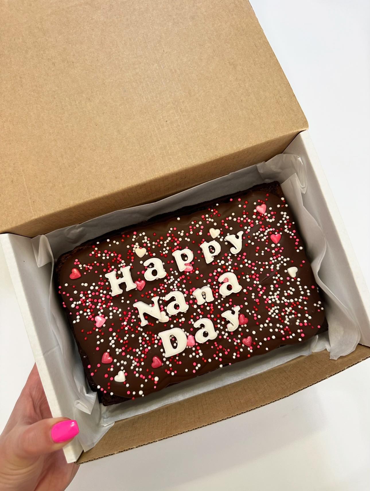 Custom Message Mother's Day Brownie