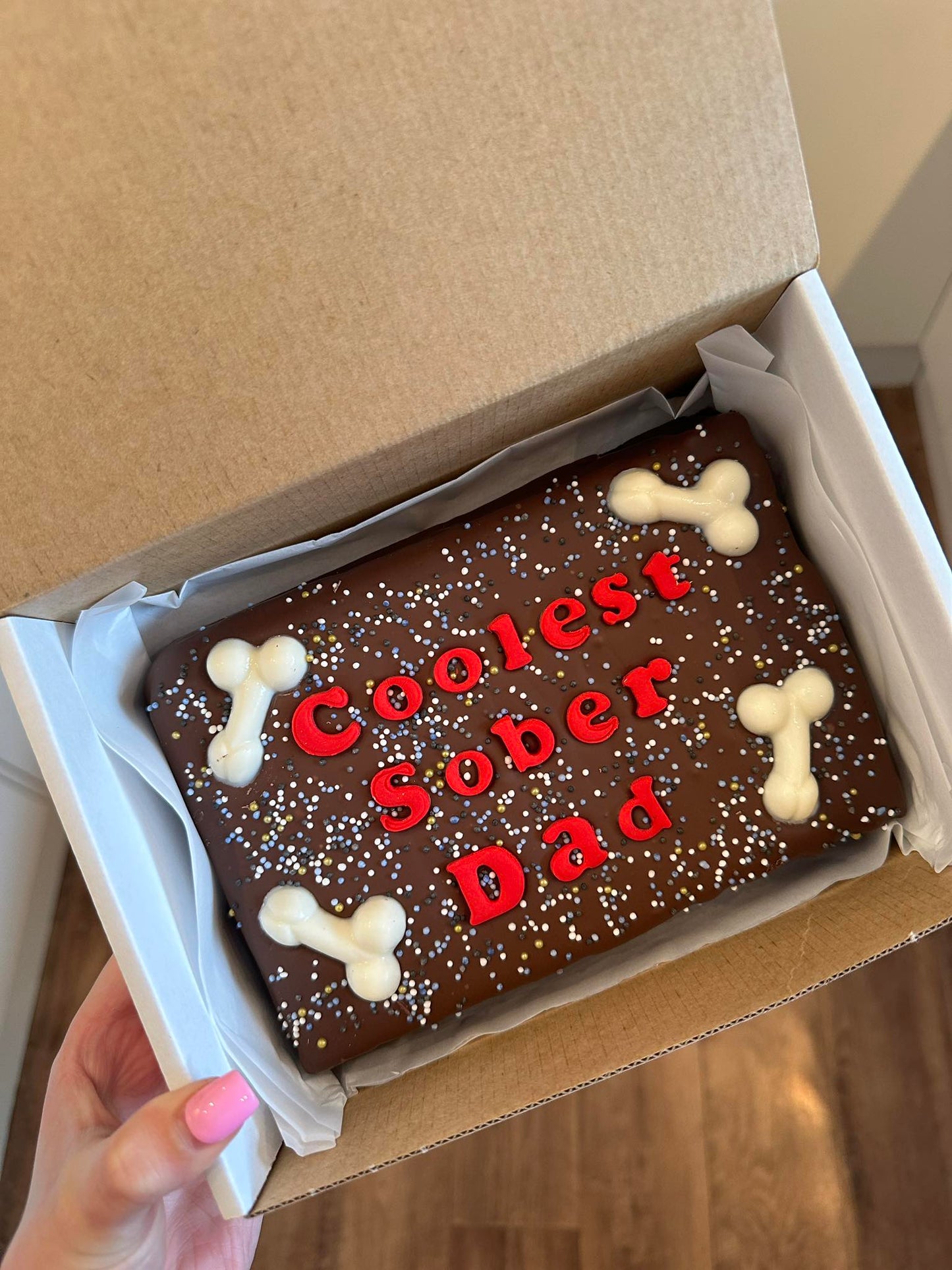 Custom Message Naughty Brownie