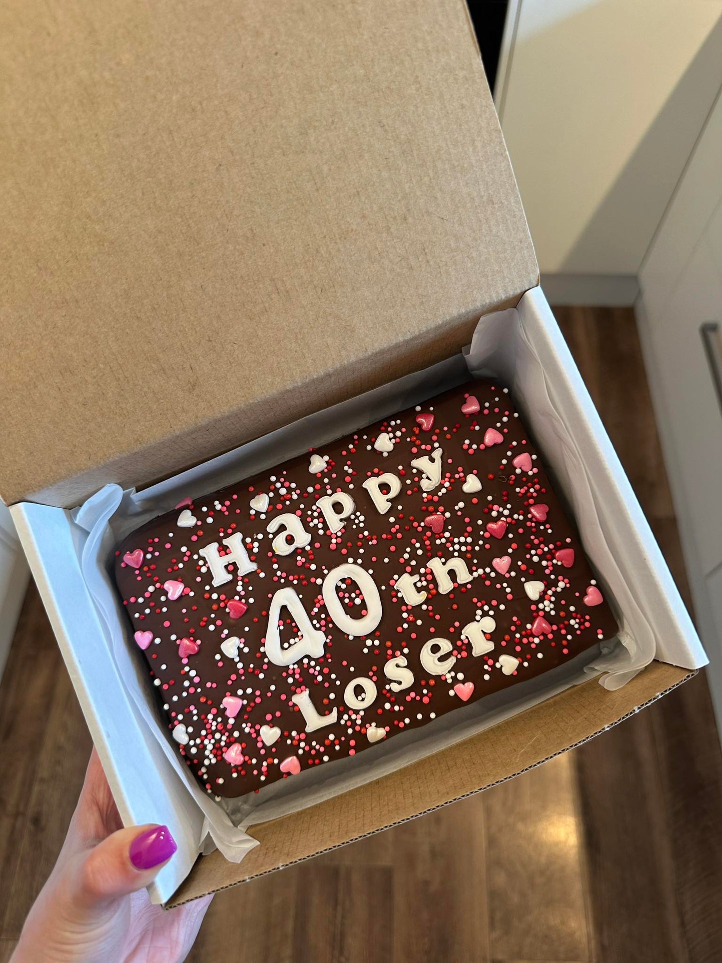 Custom Message Brownie