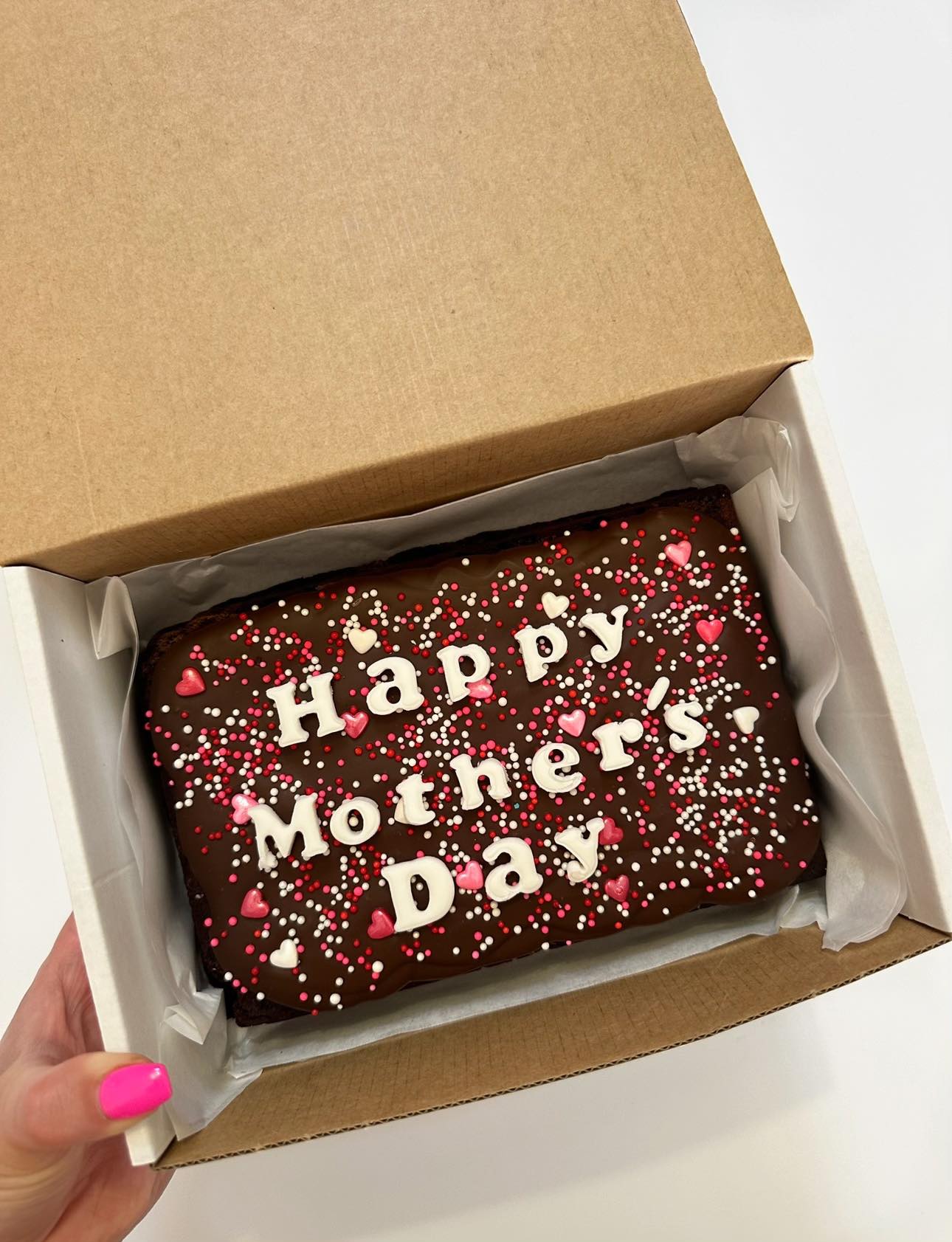 Custom Message Mother's Day Brownie