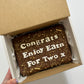 Custom Message Brownie