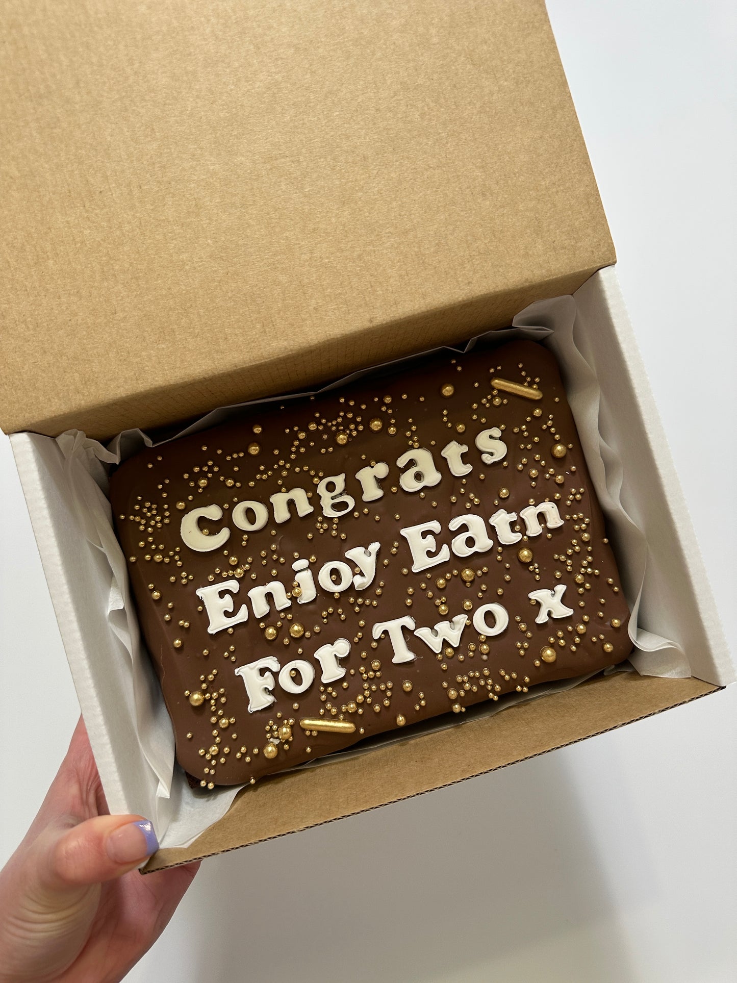 Custom Message Brownie