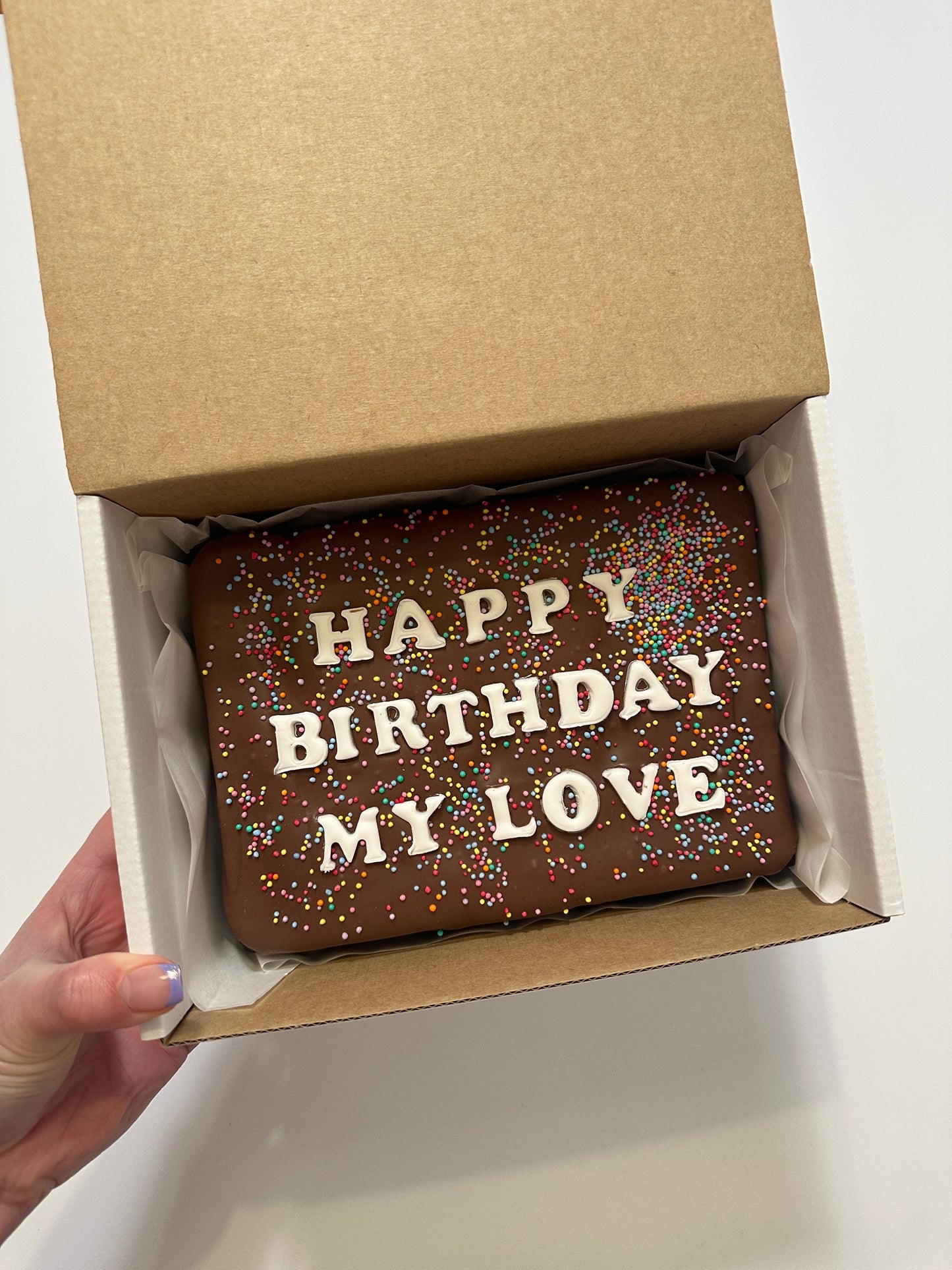 Custom Message Brownie