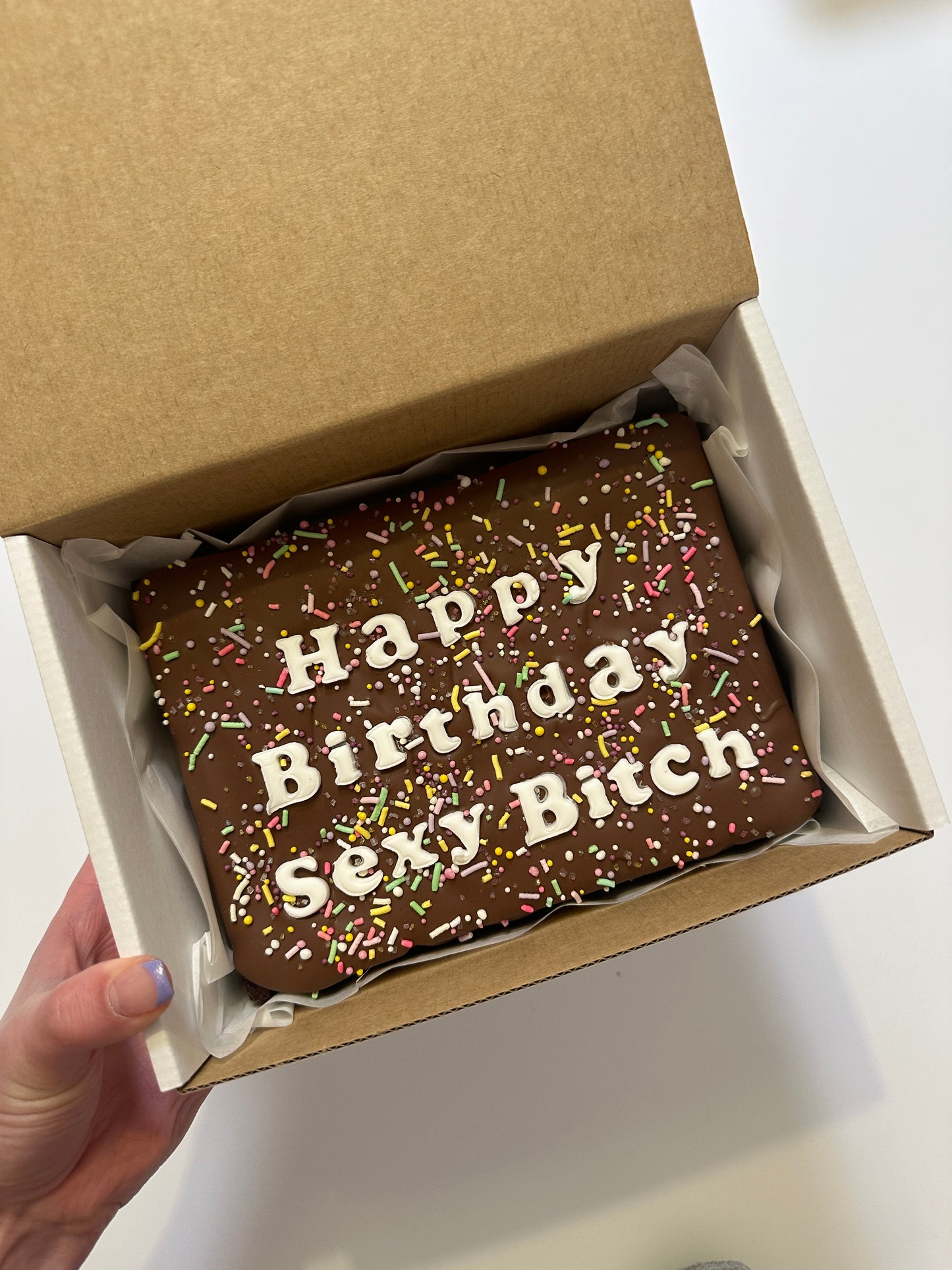 Custom Message Brownie