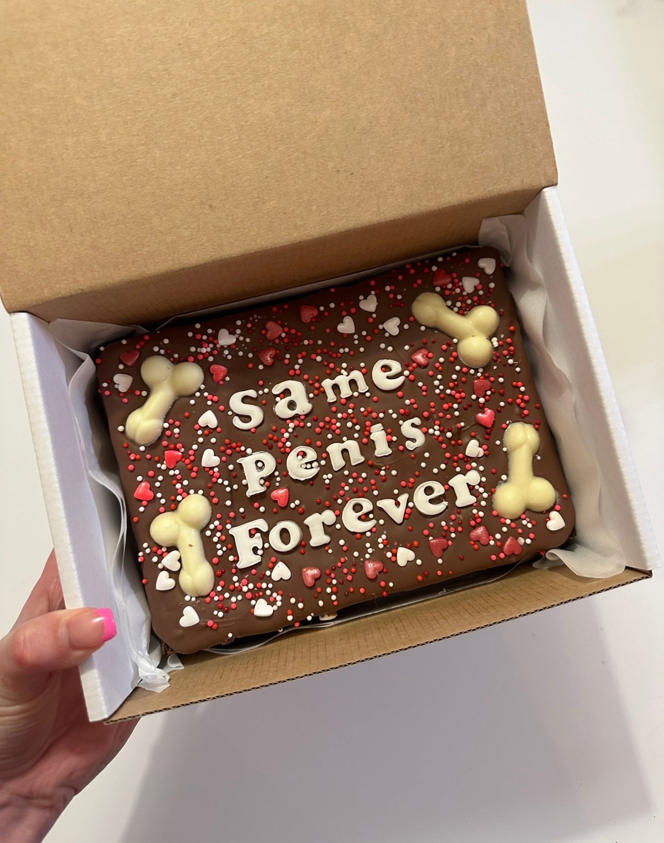 Custom Message Naughty Brownie