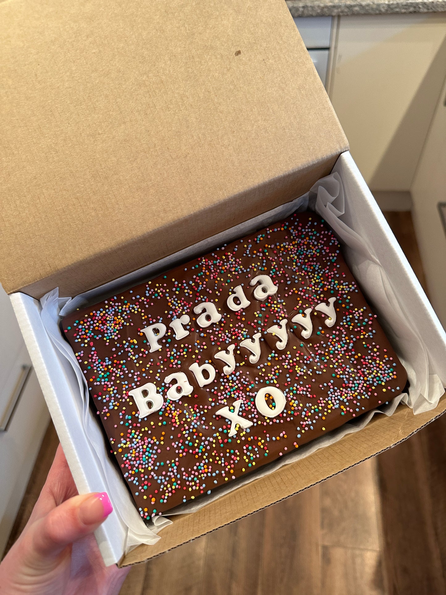 Custom Message Brownie