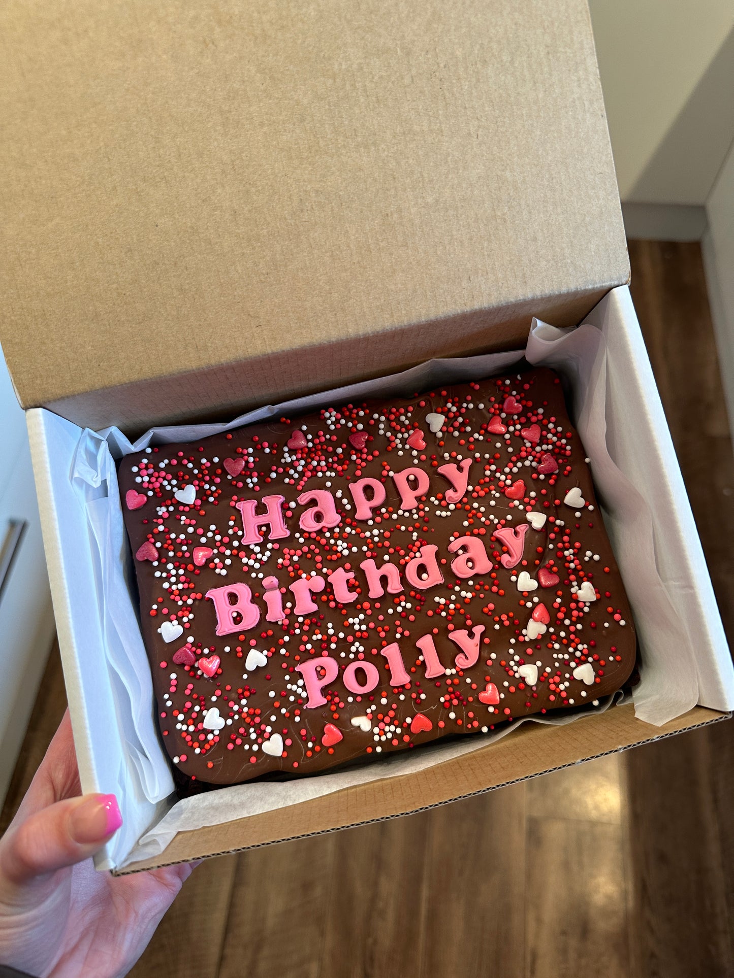 Custom Message Brownie