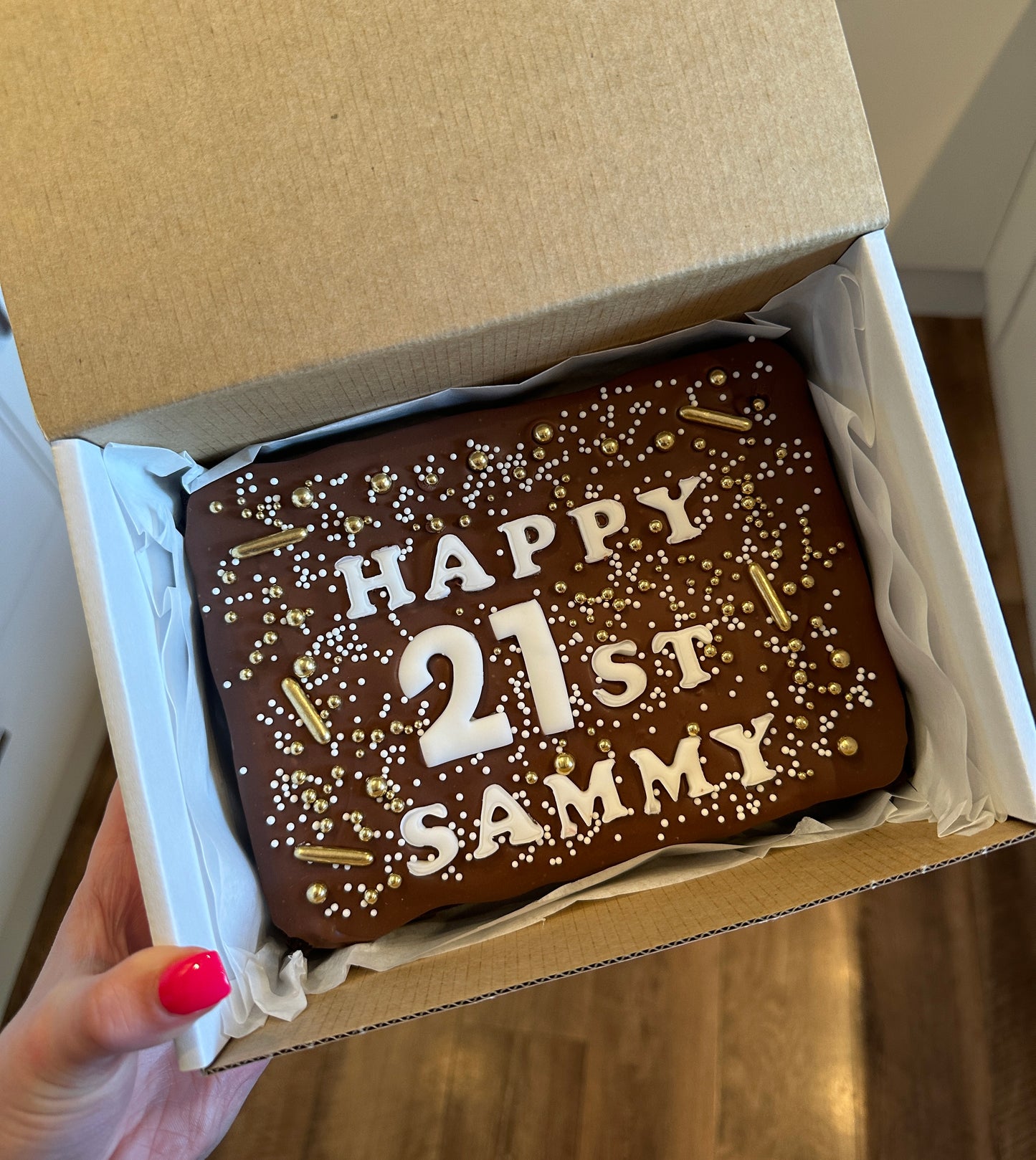 Custom Message Brownie