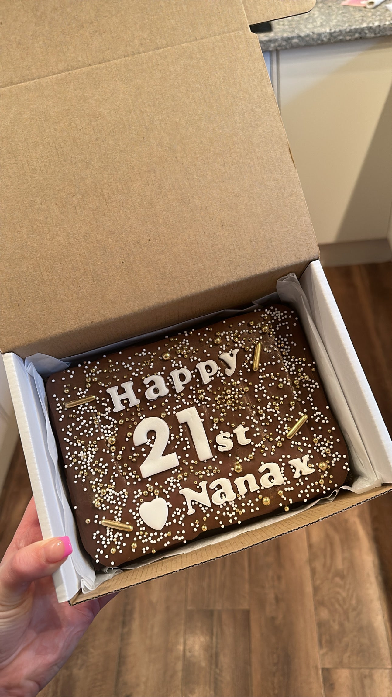 Custom Message Brownie